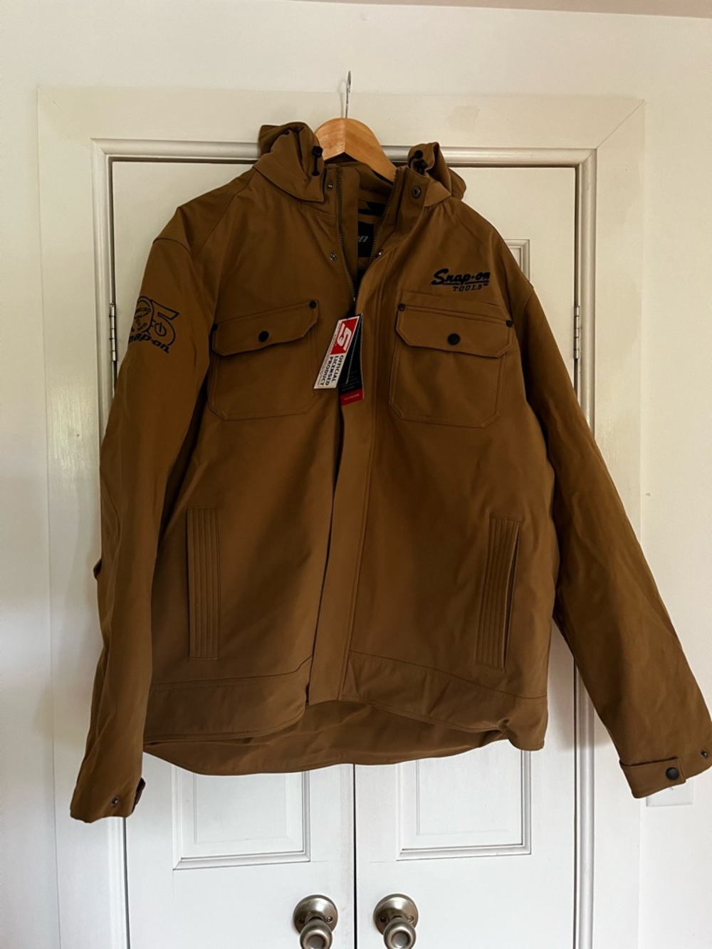 Snap Men’s Brown Hooded Utility Jacket